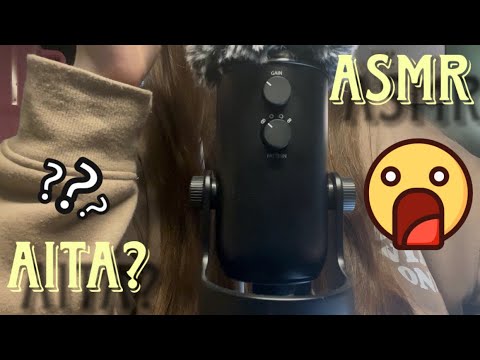 ASMR || Up Close Clicky Whispers & Mic Brushing (Reading From r/AITA)