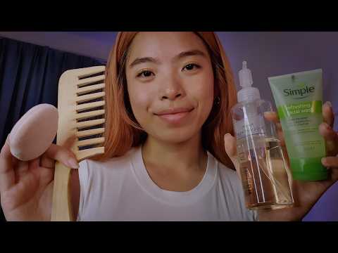Your skin & scalp can finally breathe 🍃 ASMR Gentle Skincare, Scalp & Hair Attention
