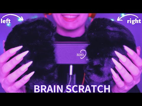 Asmr Mic Scratching - Brain Scratching | Hypnotic Asmr No Talking for Sleep with Long Nails 1H