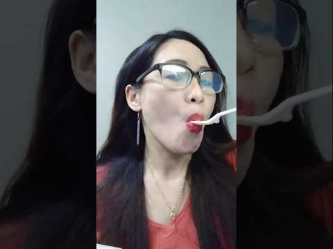 HOW I EAT YOGURT # #everyone #mukbang #shortsfeed #yogurt #eating #viral