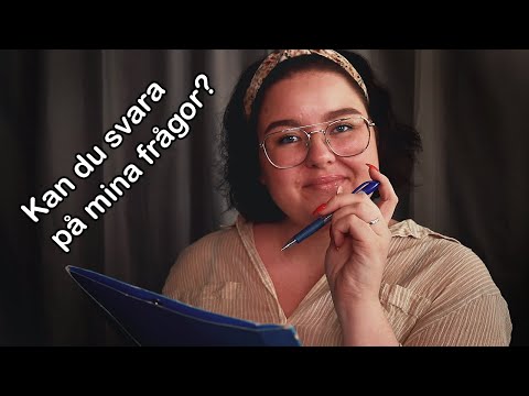 ASMR Ställer dig en massa random frågor 🤓