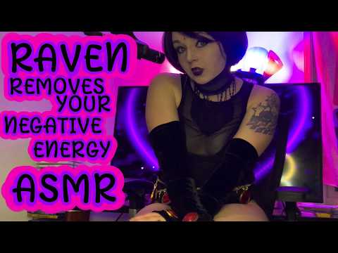 Raven Clears Your Energy: Hypnotic ASMR Relaxation *Hand Gestures, Gum Chewing, Sass*