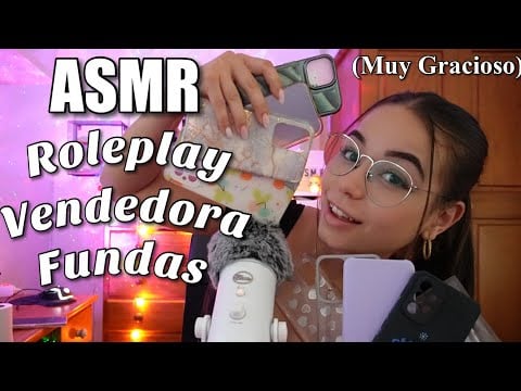 ASMR ROLEPLAY VENDEDORA DE FUNDAS📱| Las mejores fundas ;) | ASMR en español para dormir - Pandasmr