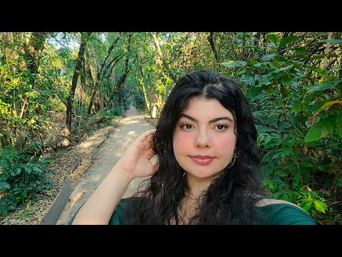 ASMR NO PARQUE 🌳 🪵💧 Sons de plantas, água e madeira 