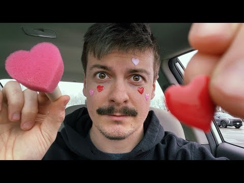 [LOFI ASMR] Valentines Day ASMR | Stamping Your Face & Applying Stickers to Your Face | Visual ASMR