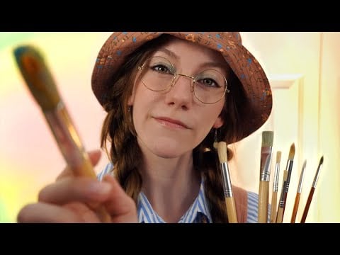 Painting Your Face (YOU are my art project) 🎨 ASMR paintbrush sounds & personal attention for sleep