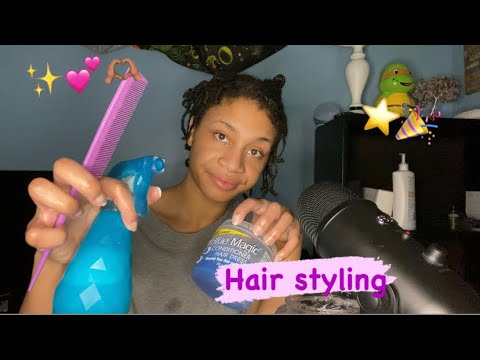 ASMR - Re-Braiding My Braids (Part 1)