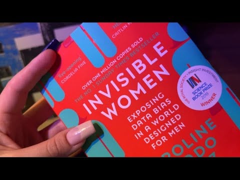 ASMR Reading “Invisible Women” 📚 Soft Spoken & Page Turning — Day 8