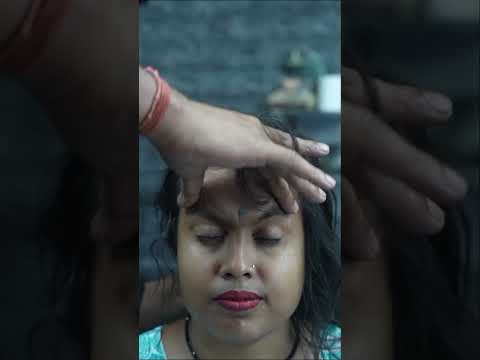 Migraine Meltdown Relief: Soothing Head And Shoulder Massage ASMR #shorts