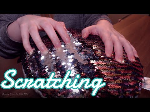 ASMR Hard Scratching on Sequin Pillow -No Talking