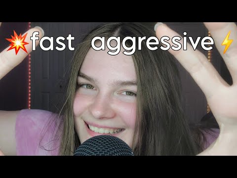 chaotic fast and AGGRESSIVE mic scratching ASMR ⚠️⚡️