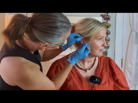 Ear Seeds Acupointer Crystals Cupping & Scalp Massage | Unintentional ASMR Real Person