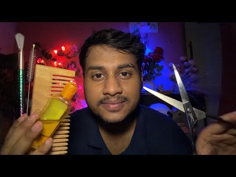 ASMR Let Me Melt Your Stress ✂️💆 Ear Cleaning, Head Massage & Haircut 😴