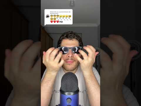 ASMR EMOJI CHALLENGE 🤠🤑😎🥄❤️ #asmr #asmrfrançais #emojichallenge #shorts