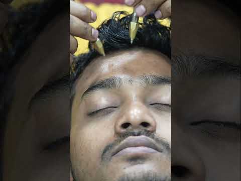 Tip Top Pin Pen Head And Forehead And Ear Massage With Neck Cracking ASMR #shorts