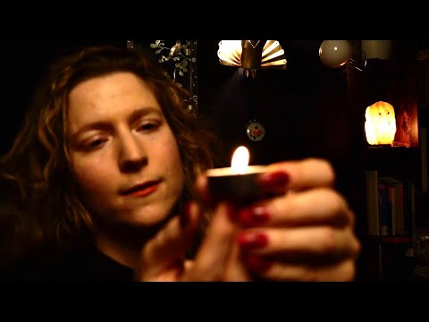 ASMR Reiki | Cozy Candlelight + Soft-Spoken Whispers + Healing Hand Movements + Countdown for Sleep