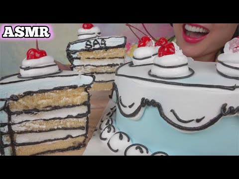 ASMR CAKE FOR BREAKFAST PART 1 (EATING SOUNDS) LIGHT WHISPERS | SAS-ASMR