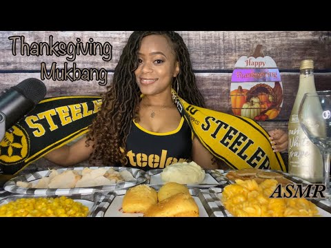 🦃 ASMR 🦃 Thanksgiving Celebration Mukbang | Eating Sounds 🍗🍁🤎🧡