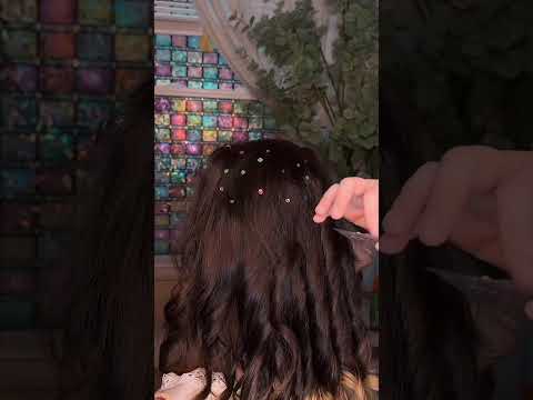 ASMR Hairstyling for Sleep 🏳️‍🌈  #asmr #asmrmakeup #asmrforsleep #asmrrealperson #asmrtingle
