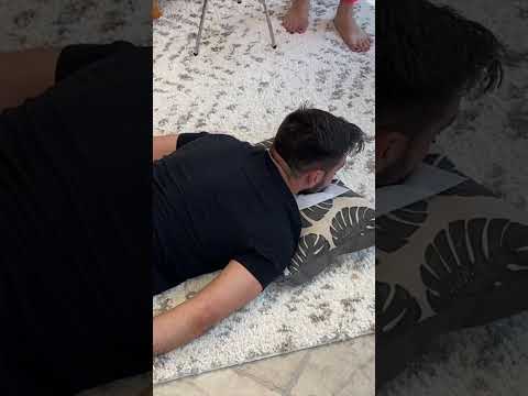 Crazy Footwork! She CRUNCHED his Back with Her Feet #chiropractor #shorts #asmr #fyp