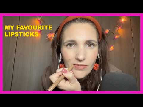 ASMR - My Lipstick Favorites (whispered)