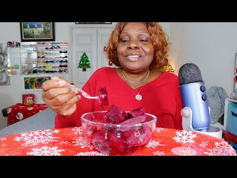Holiday Beets ASMR Eating Sounds