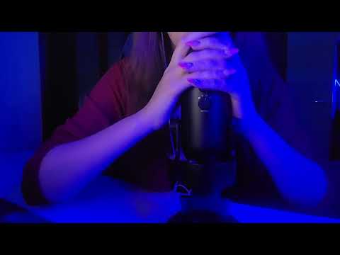 ASMR Hand Sounds, Mouth Sounds, Nail Tapping and Mic Scratching