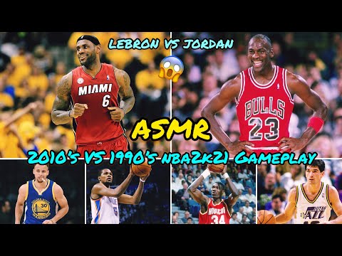 NBA 2010's VS 1990's 🏀 (ASMR) NBA2K21 Gameplay