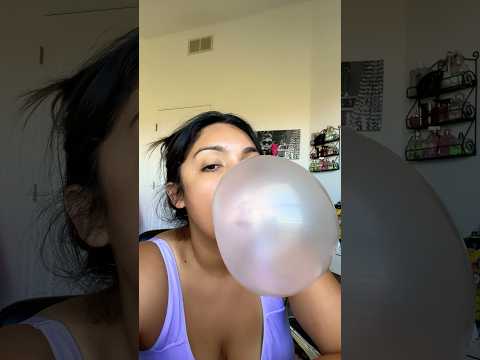 BUBBLE GUM ASMR | blowing big bubble gum sounds #bubblegumblowing #bubblegum