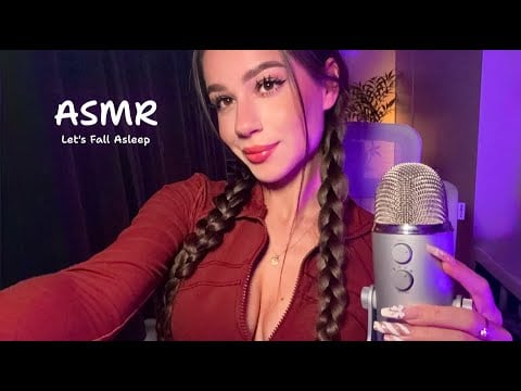 ASMR Let's Fall Asleep Together 😴 Body triggers, kisses, honey eating.. 💋