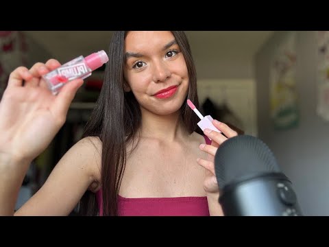 ASMR lipgloss application 💄♥️ (MOUTH SOUNDS)