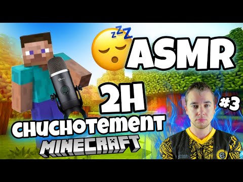 ASMR Français • 2H de CHUCHOTEMENTS INTENSES ET TRES PROCHE DU MICRO sur MINECRAFT 😴(serveur de tom)