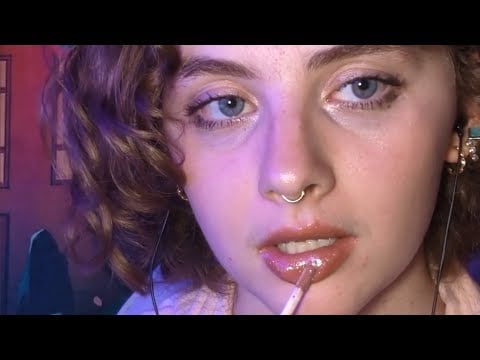ASMR LAYERED 100 Lipgloss LAYERS ;) (sticky, clicky, glossy, tingly)