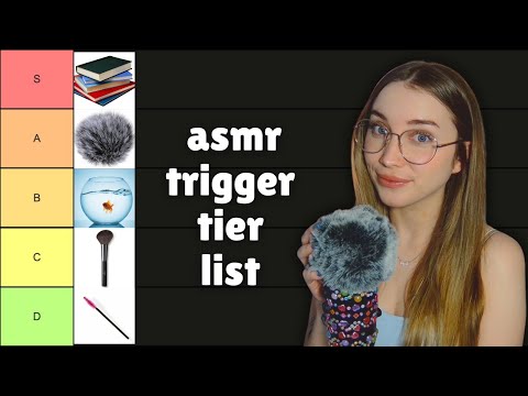 ASMR trigger tier list! (40 triggers, close whispers)