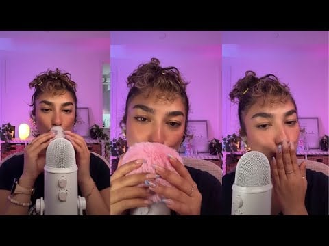 ASMR • variety mouth sounds 👄 firework & strawberry kisses 🍓 guess the trigger word 👀 and more!