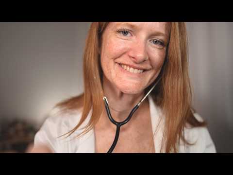 ASMR 🩺 Medical Check-Up Role Play with ear to ear triggers, no speaking, layered sounds, and music