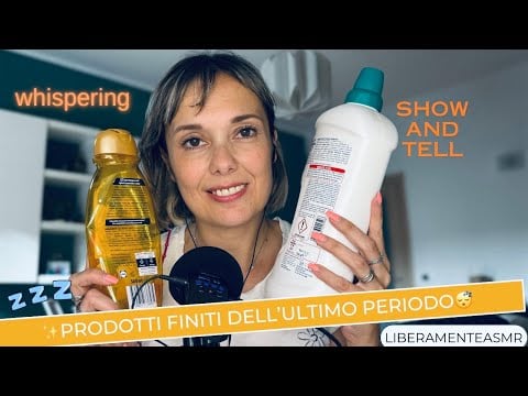 ASMR ITA Whispering Triggers ✨Tra sudore e prodotti finiti ✅ 😅😴✨ #showandtell 
