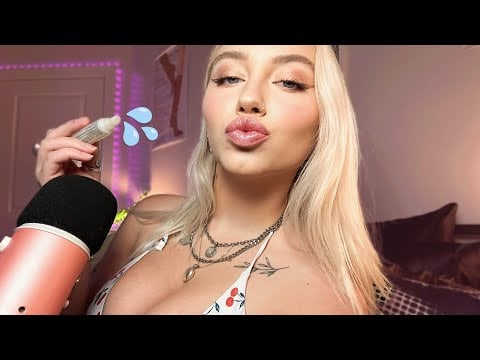 1Hour of Sticky Mouth Sounds & Glossy Kisses (ASMR)