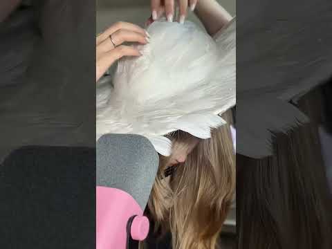 асмр перьевая шляпа #asmr #асмр