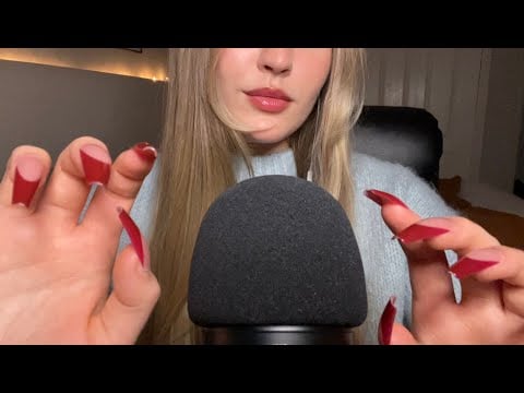 ASMR | Nail clacking & plucking, mic scratching, “clickity clack”, + more