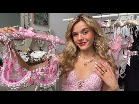 ASMR My Lingerie Collection 🎀🪞(Victoria's Secret, For Love & Lemons, Etc)