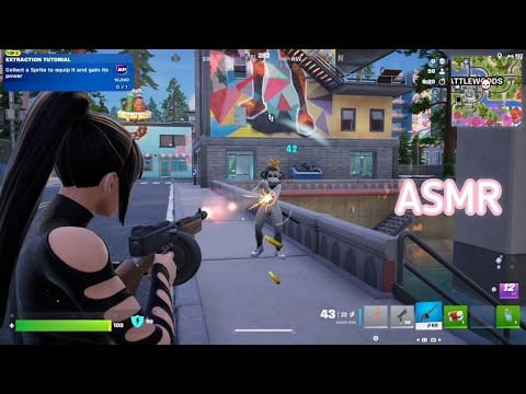 ASMR Fortnite relaxing solo matches ♡ (trigger words & controller sounds)