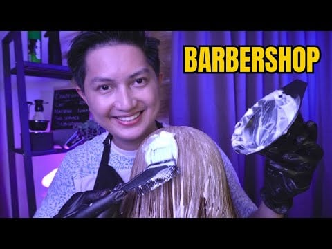 ASMR Roleplay Barbershop Juno (Relaxing Head FIVE STAR)