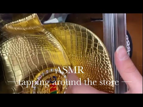 Asmr tapping& scratching  in a Shop for sleep ( no talking ) 🎀💤 