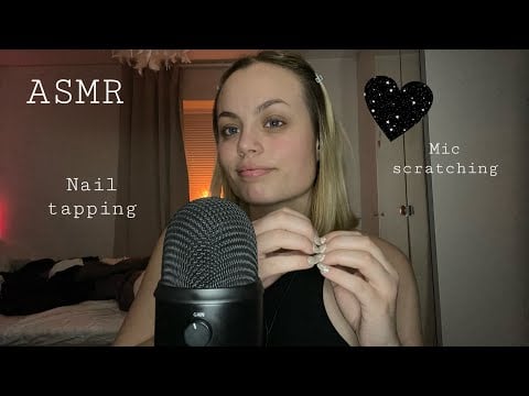 A basic ASMR video | Nail tapping & mic scratching + more 💕