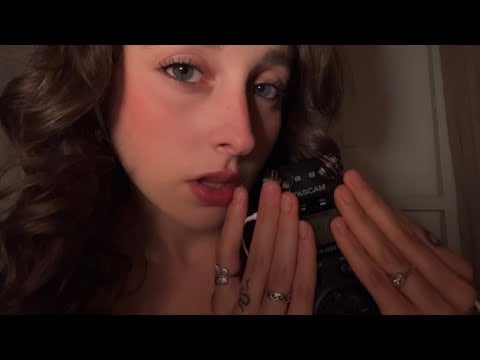 ASMR intense tascam mic biting, mouth sounds and hand movements
