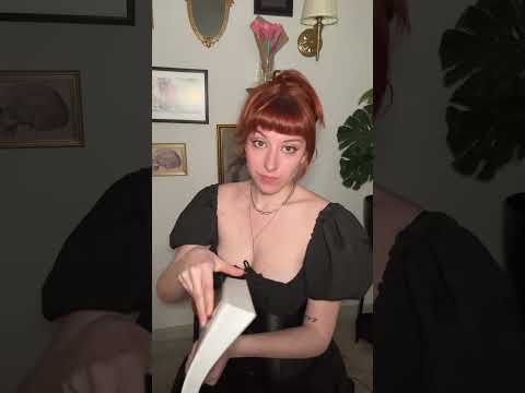 What are you reading lately ? #paperasmr #redhead #babybangs