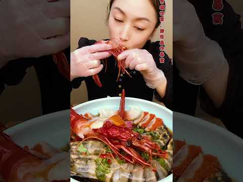 🦐🍣 Boiled seafood boil mukbang spicy flavor show #BoiledSeafood #해산물먹방