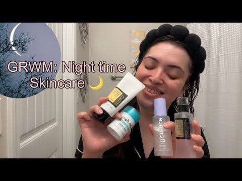 ASMR| GRWM for bed- Nighttime Skincare edition 🌙✨