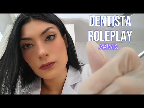 ASMR Dentista Roleplay 👩‍⚕️🦷 | Chequeo, limpieza bucal y sonidos de guantes 🩵 | ASMR en español ✨️